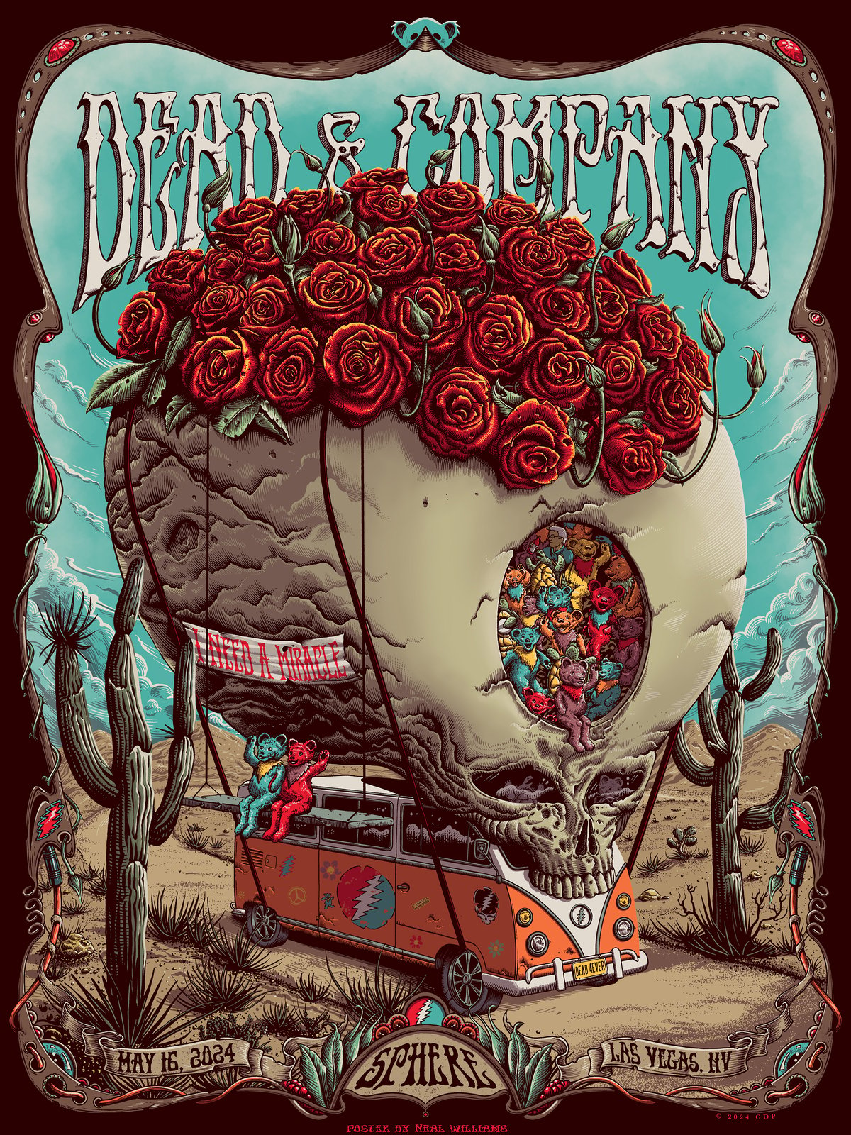 Dead & Co. at The Sphere in Las Vegas Opening Night Poster - Regular  Edition | Epic Problems